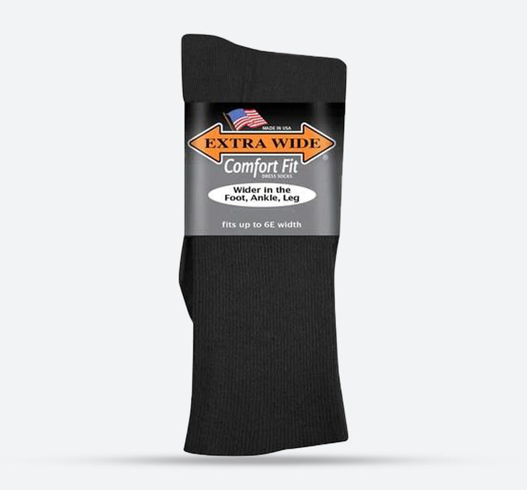 Mens Extra Wide 3801 Dress Socks