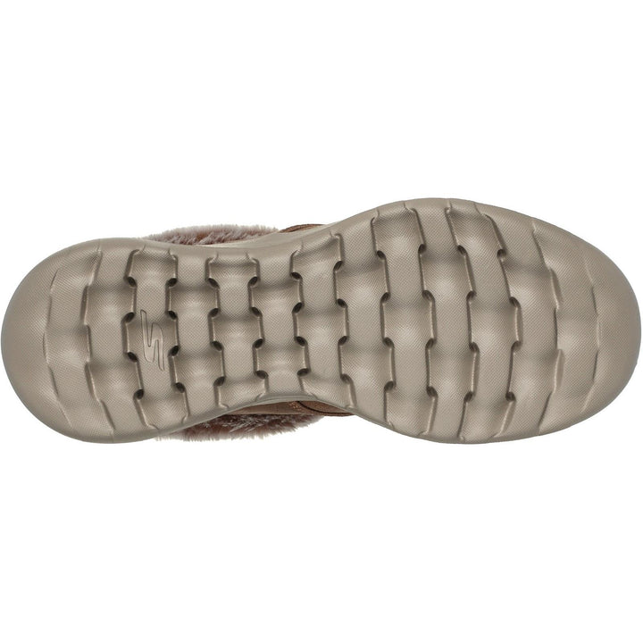 Women's Wide Fit Skechers 144803 Slip-ins On The Go Joy Cozy Charm Boots in Chestnut - Image 1