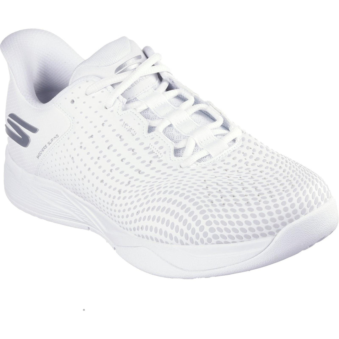 Men's Relaxed Fit Skechers Slip-Ins 172101 Viper Court Reload Trainers in White - Image 3