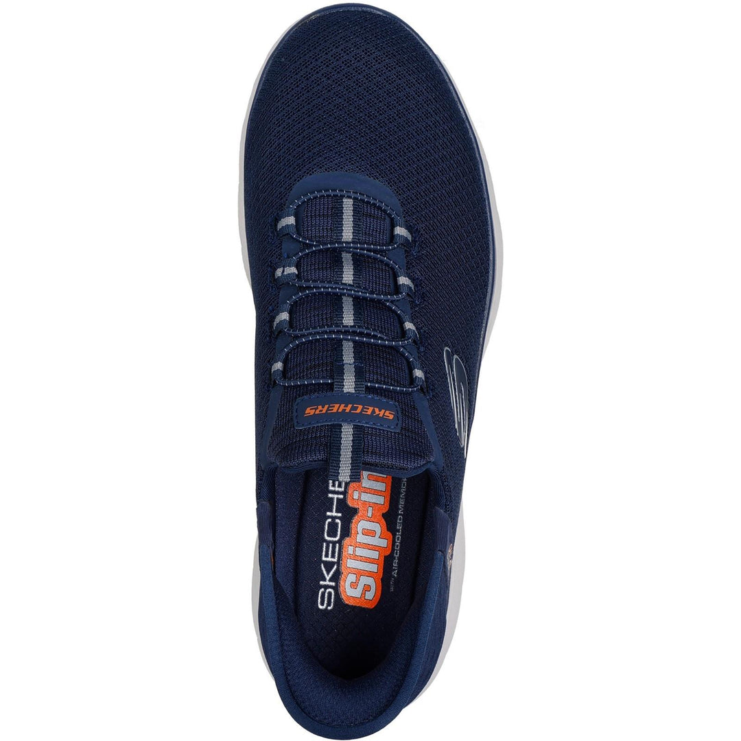 Men's Wide Fit Skechers Slip-ins 232457 High Range Summits Trainers in Black - Image 10
