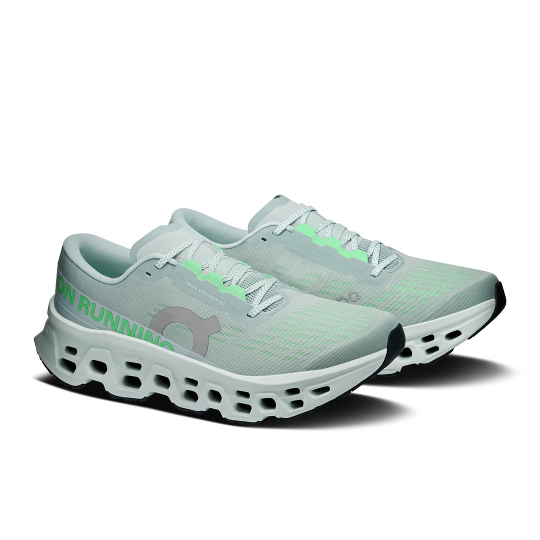 Mens Wide Fit On Cloudmonster 3 Trainers in Black - Image 16