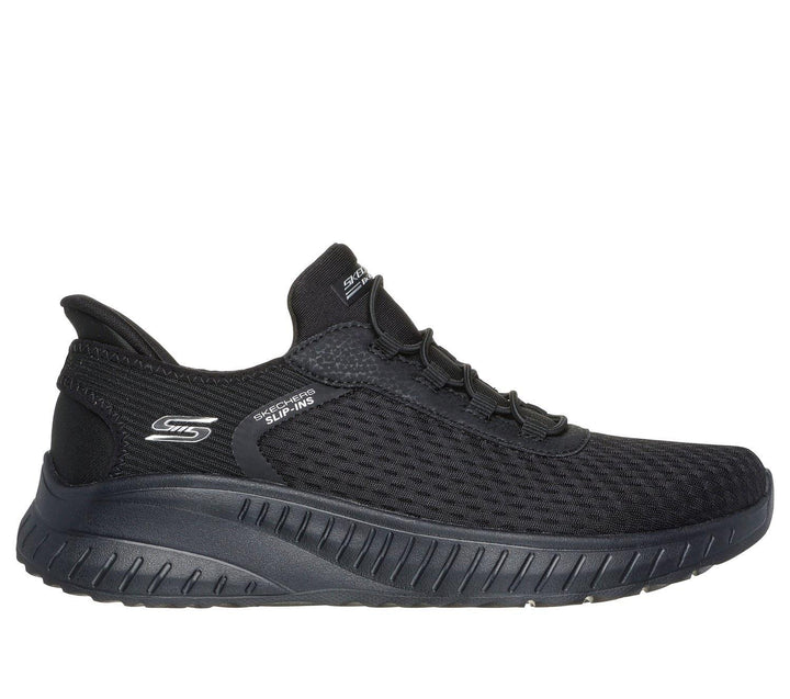 Women's Wide Fit Skechers 117504 Slip-ins Bobs Sport Squad Chaos In Color Trainers