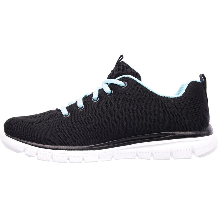 Skechers 12615 Graceful Get Connected Trainers Black Turquoise-2