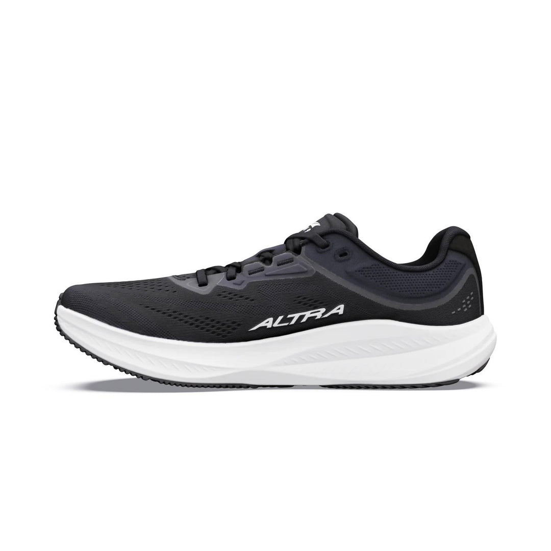 Men's Wide Fit Altra Torin 9 Trail Running Trainers in Black/White/Black - Image 3