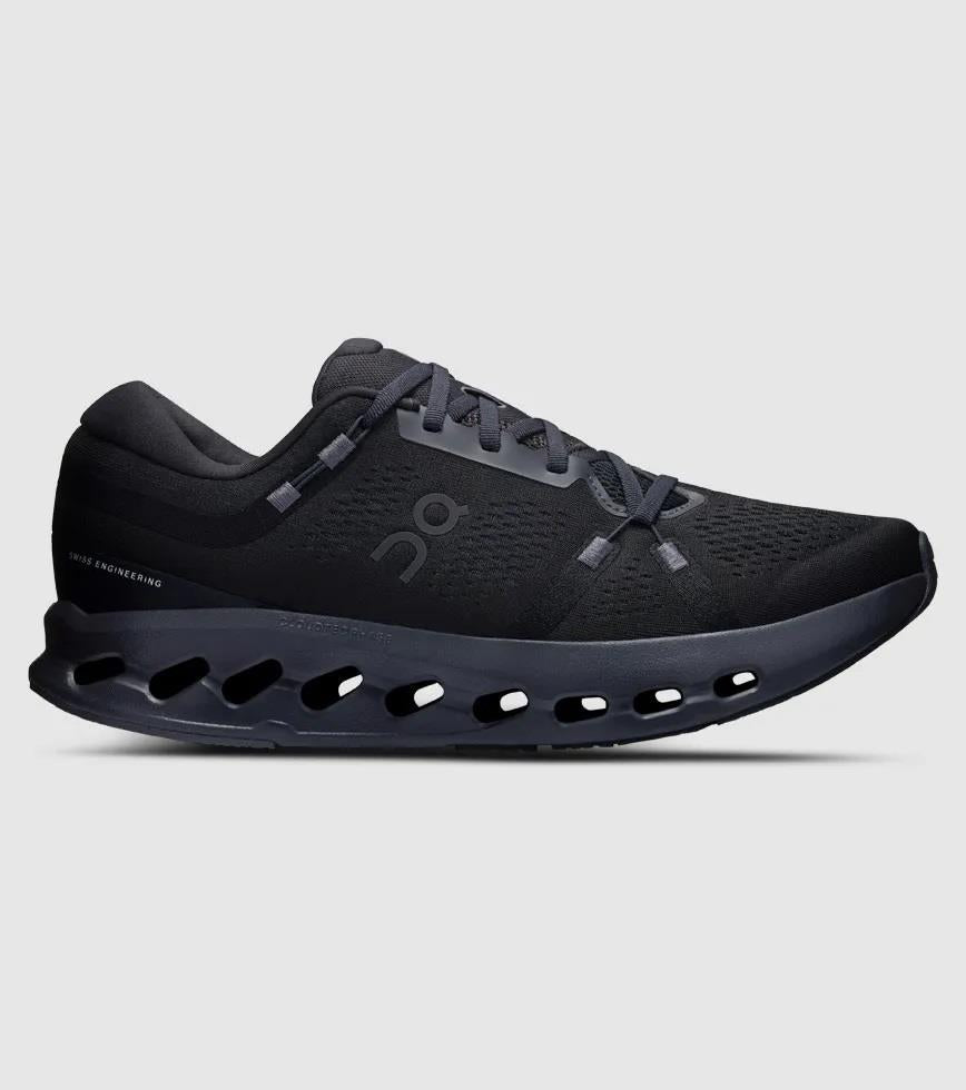 Men's Wide Fit On Cloudsurfer 2 Wide Training Shoes in Black/Black - Image 2