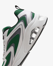 Women's Wide Fit Skechers 177424 Tres Air Uno Street Fl Air Trainers - White/Green