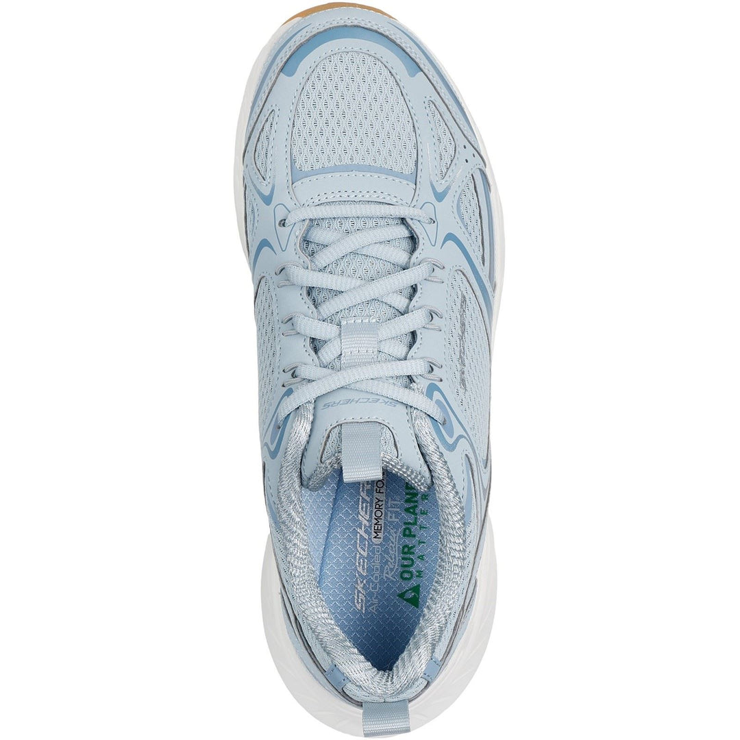 Women's Relaxed Fit Skechers 150475 Edgeride Silver Eclipse Trainers