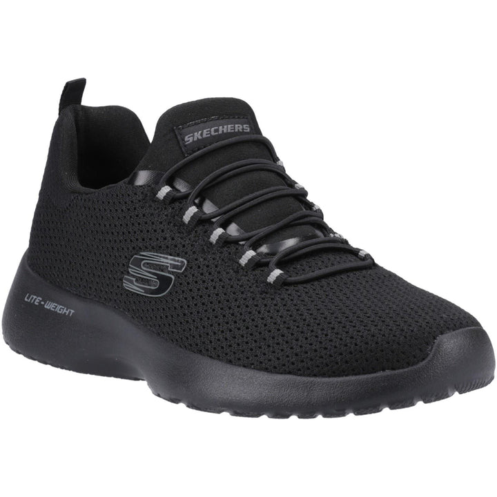 Men's Wide Fit Skechers 58360 Dynamight Trainers in Black - Image 1