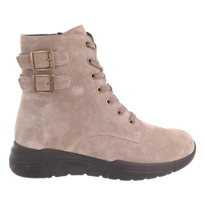 Women's Wide Fit DB Maisie Ankle Boots in Taupe Suede - Image 1