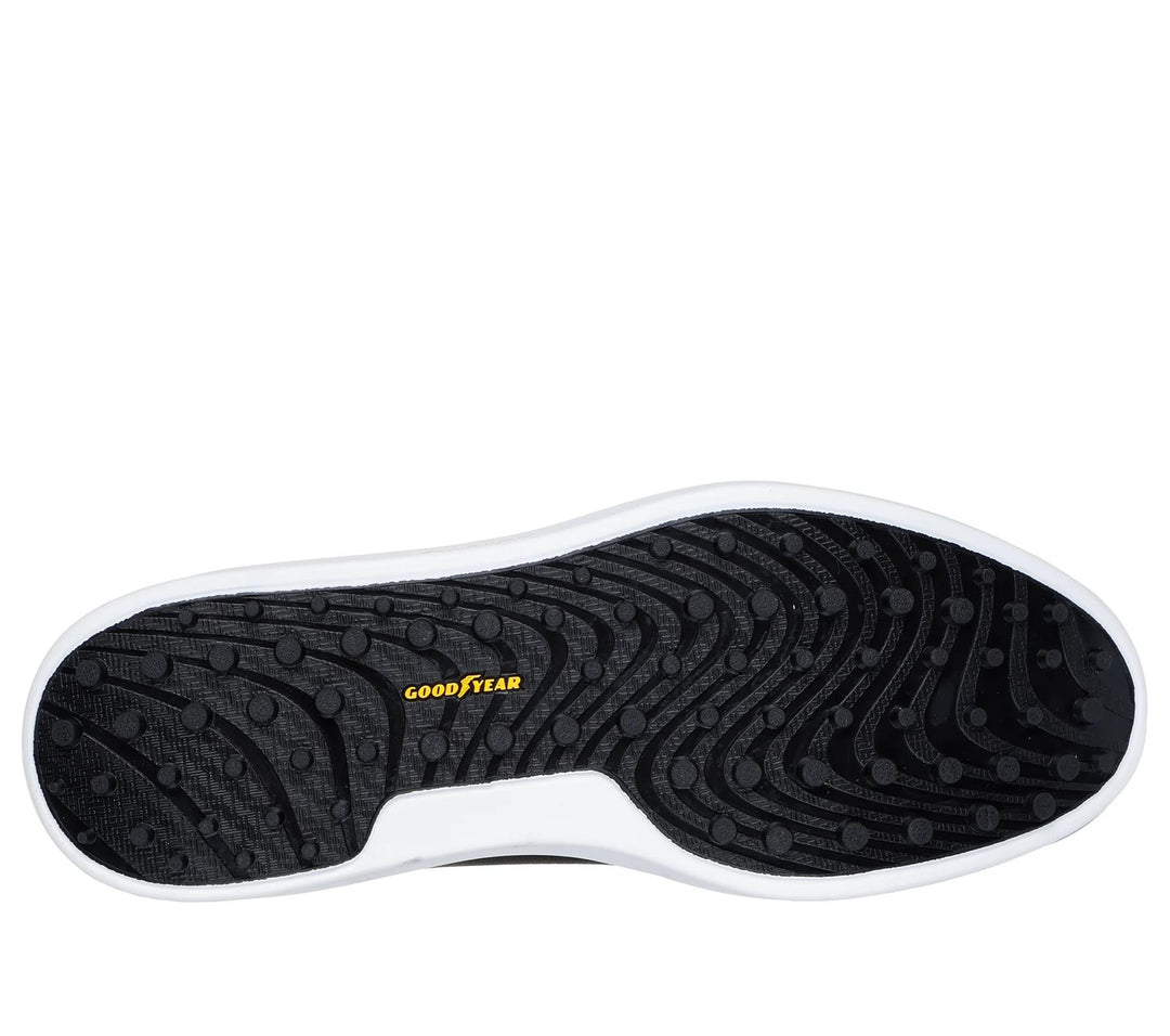 Men's Relaxed Fit Skechers 214128 Go Golf Drive 6 Waterproof Trainers in Black/White - Image 6