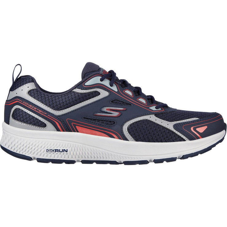 Skechers 220034 Wide Consistent Running Trainers Navy/Red-1