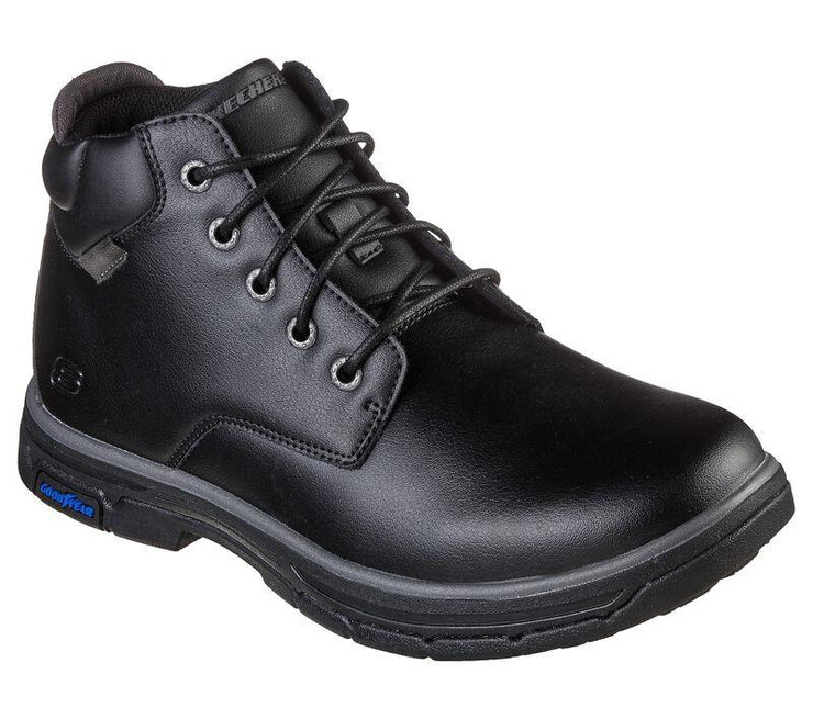 Skechers 204394 Black Extra Wide Brogden Boots-2