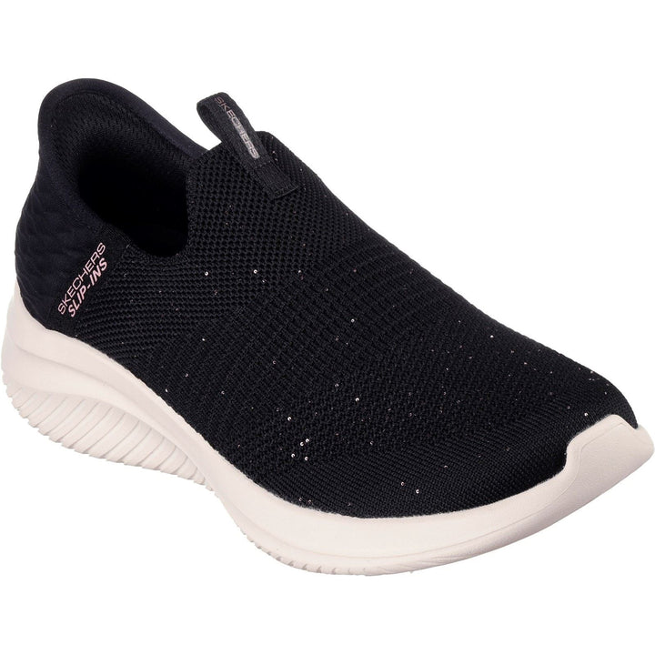 Skechers 149594 Wide Slip-ins Ultra Flex 3.0 Trainers Black Rose-2