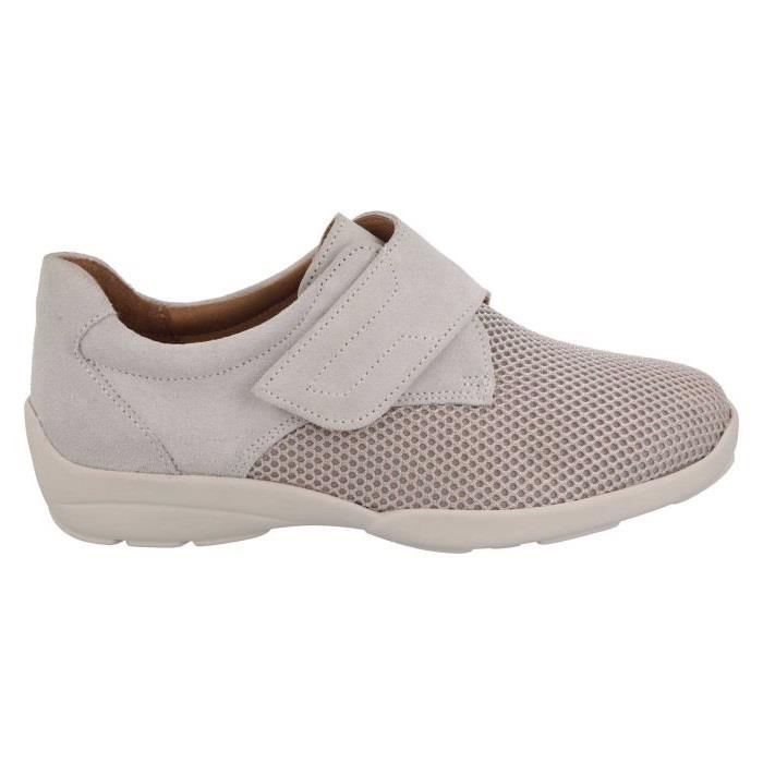 Women's Wide Fit DB Solitaire Trainers in Black Stretch / Black Suede - Image 1