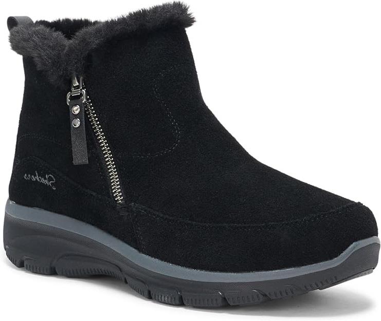 Womens Wide Fit Skechers 167862W Boots in Black - Image 2
