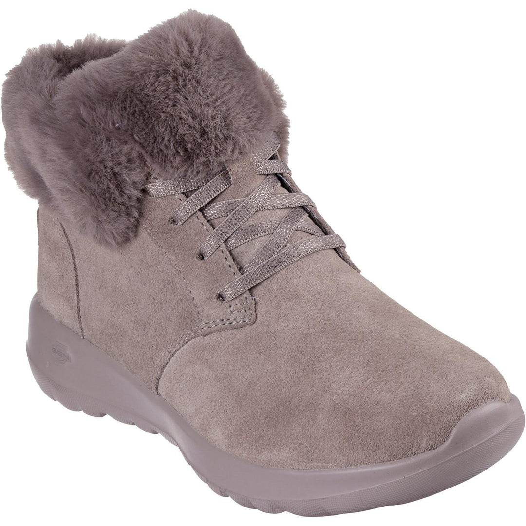Women's Wide Fit Skechers 144334 On The Go Joy Boots in Black - Image 8