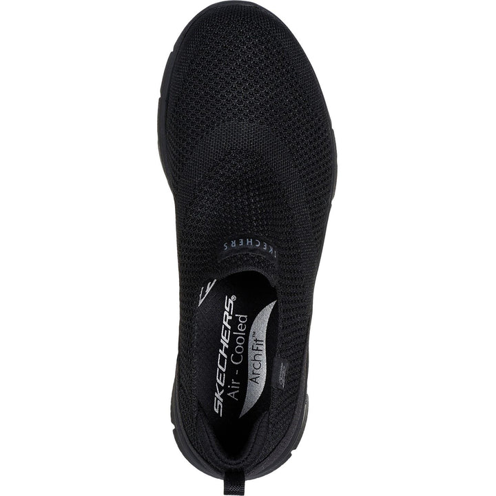 Women's Wide Fit Skechers 104680 Arch Fit Refine 2.0 Cascade Trainers in Black - Image 1