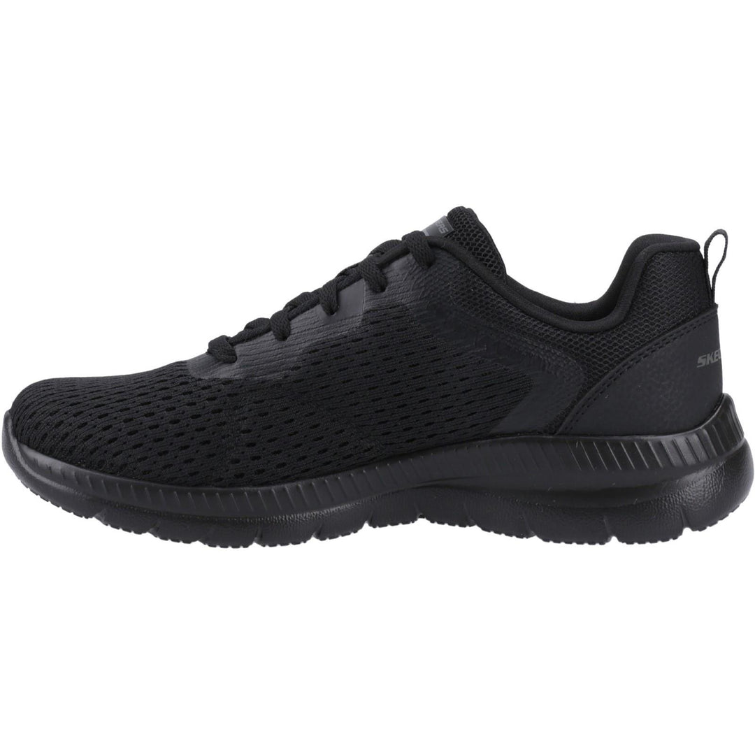 Women's Wide Fit Skechers 12607 Bountiful Quick Path Trainers in Black - Image 4