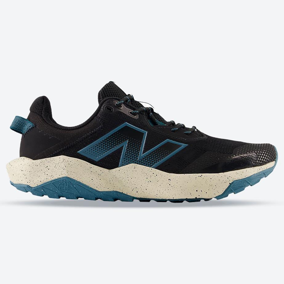 Men's Wide Fit New Balance MNTR9D5 Dynasoft Nitrel V6 Trail Walking/Running Trainers in Black/Salt Water - Image 1