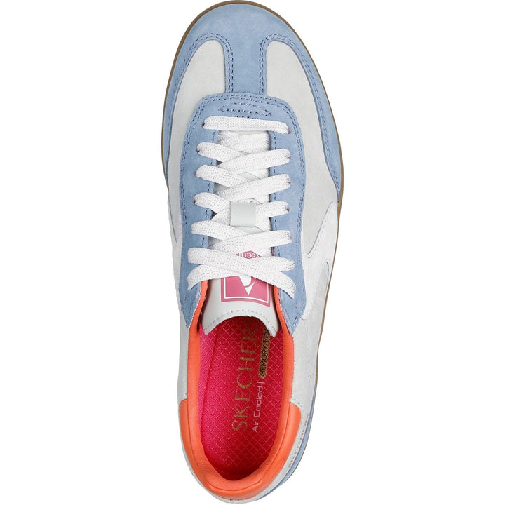 Women's Wide Fit Skechers 185234 Hotshot For The Win Trainers in Light Blue/Multi - Image 1