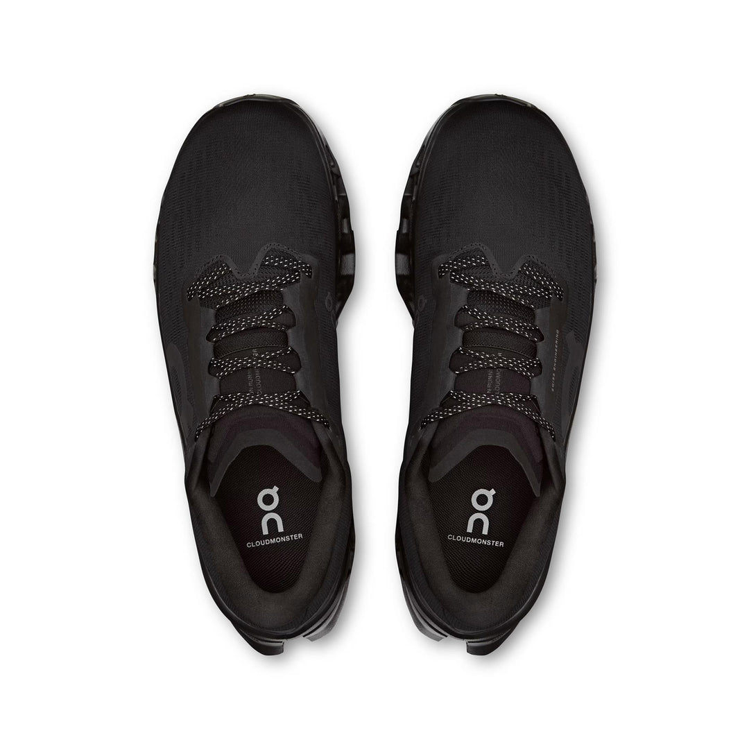 Mens Wide Fit On Cloudmonster 3 Trainers in Black - Image 4