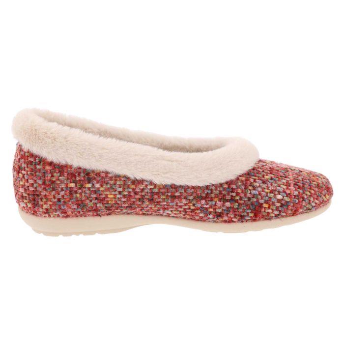 Women's Wide Fit DB Robyn Slippers in Rose Multi Textile - Image 1