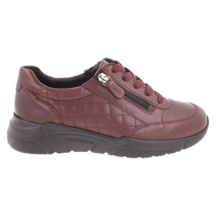 Women's Wide Fit DB Harebell Zip/Lace Shoes in Black Leather - Image 6