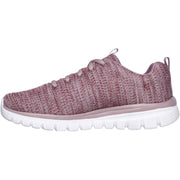 Skechers 12614 Graceful Twisted Fortune Trainers Mauve-3