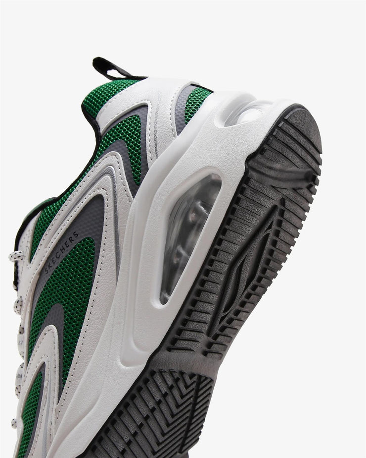 Skechers 177424 Wide Tres Air Uno Street Fl Air Trainers White Green-5