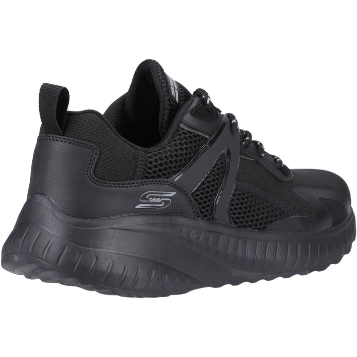 Men's Wide Fit Skechers 118034 Bobs Squad Chaos Trainers in White/Multi - Image 1