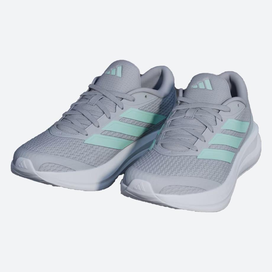 Womens Wide Fit Adidas Runfalcon 6 IH1818 Running Trainers in Grey Two - Image 2