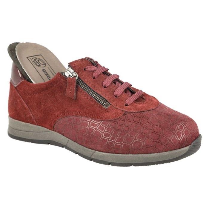 Women's Wide Fit DB Cumulus Trainers in Black Suede / Stretch / Patent - Image 1