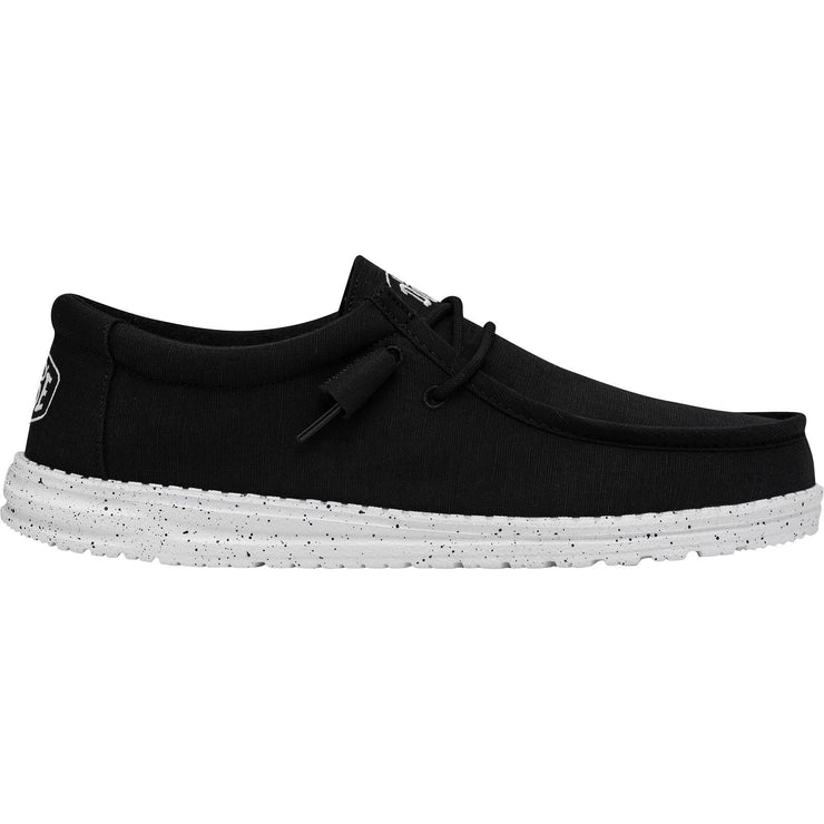 Heydude 40009 Wally Black Extra Wide Shoes-1