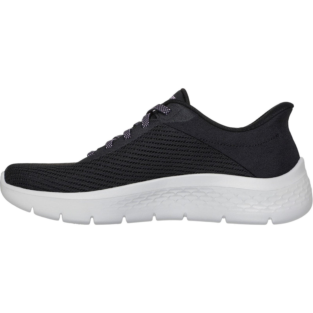 Women's Wide Fit Skechers 125516 Slip-ins Go Walk Flex Carla Trainers in Black - Image 4