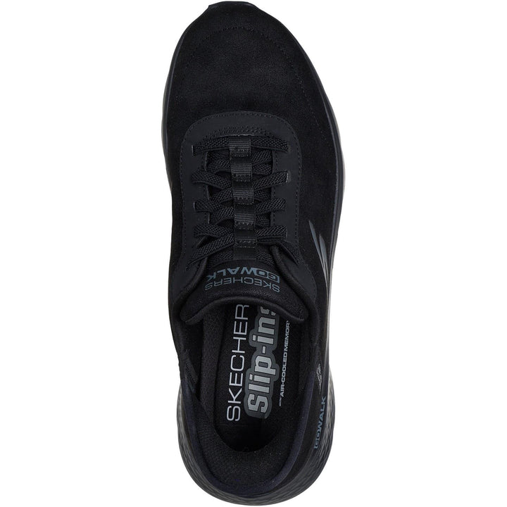 Men's Wide Fit Skechers 216326 Slip-ins Go Walk Flex Smooth Motion Trainers in Black - Image 1