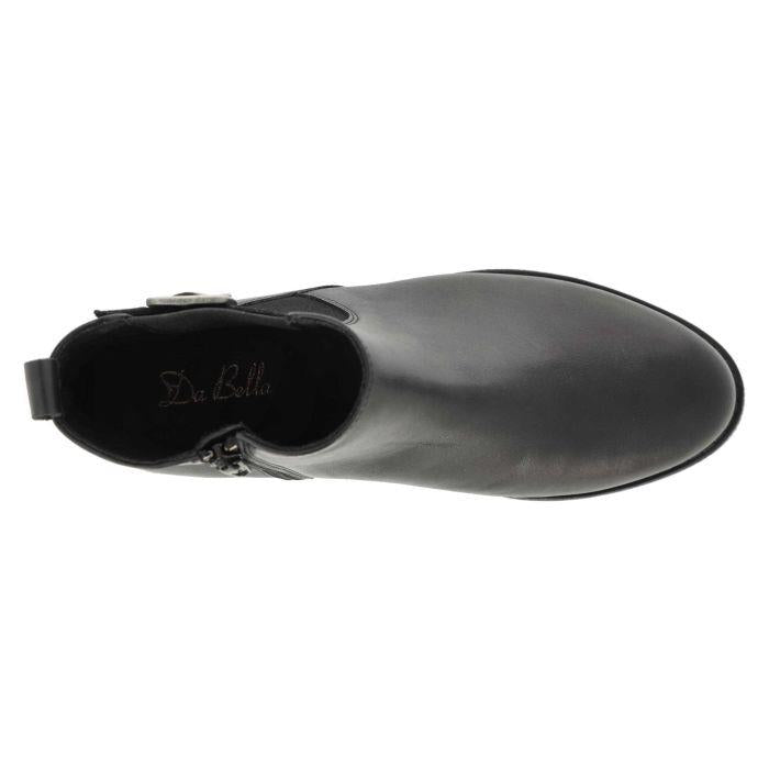 Women's Wide Fit DB Esme Boots in Black Leather - Image 5