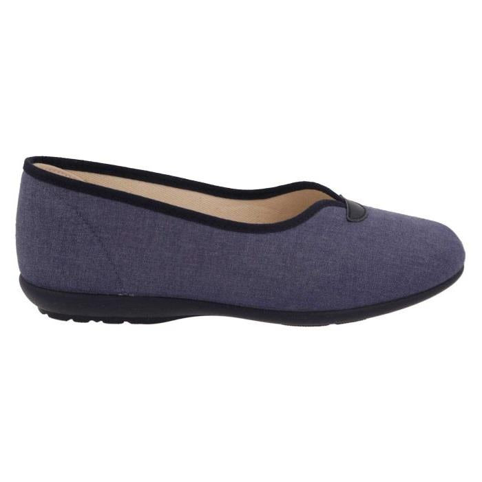 Women's Wide Fit DB Isobelle Canvas Shoes in Beige Canvas - Image 2