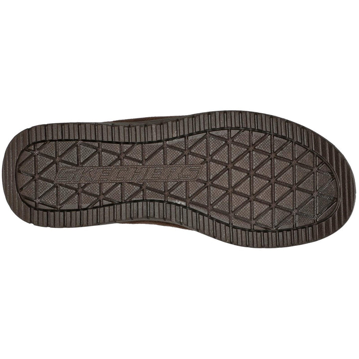 Men's Relaxed Fit Skechers 204636 Murette Garvanza Slippers in Chocolate - Image 1