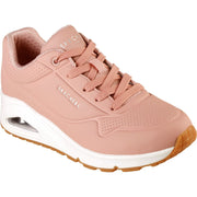 Skechers 73690 Extra Wide Uno - Stand On Air Walking Trainers Blush-2