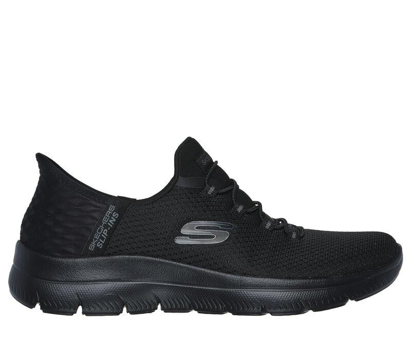 Women's Wide Fit Slip-ins Skechers 150123 Summits Diamond Dream Trainers in Black - Image 2