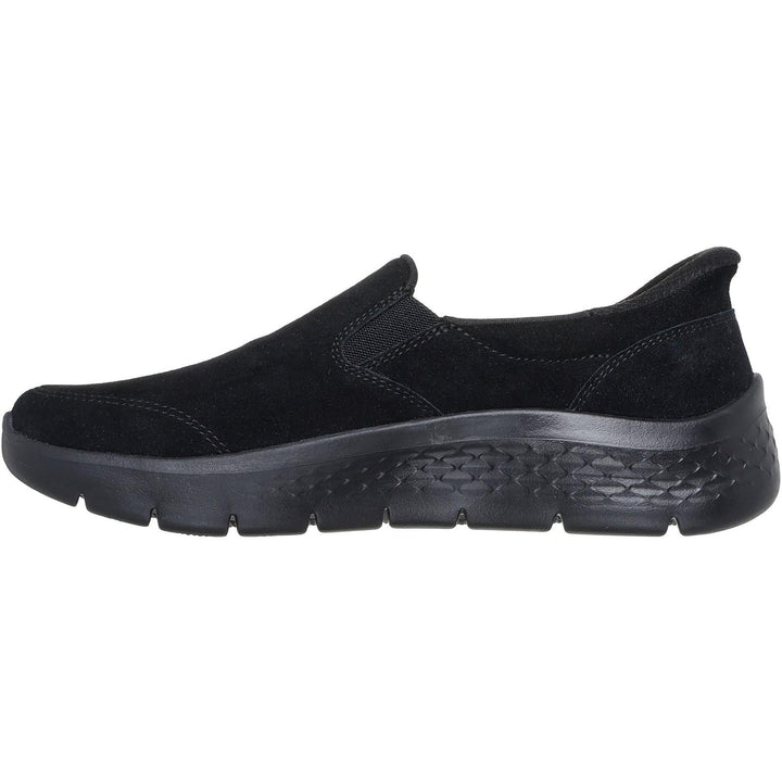 Women's Wide Fit Skechers 125508 Slip-ins Go Walk Flex Trainers in Black - Image 1