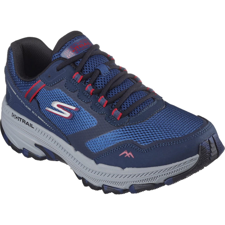 Men's Wide Fit Skechers 220754 Go Run Trail Altitude 2.0 Trainers in Navy/Red - Image 8