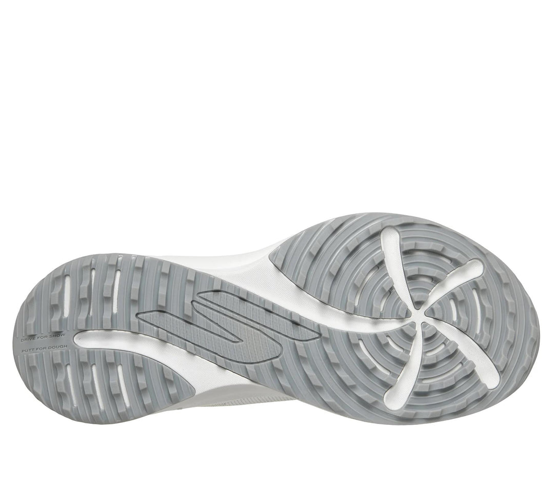 Men's Wide Fit Skechers Slip-ins 214153W Golf Waterproof Flow SI Trainers in White - Image 6
