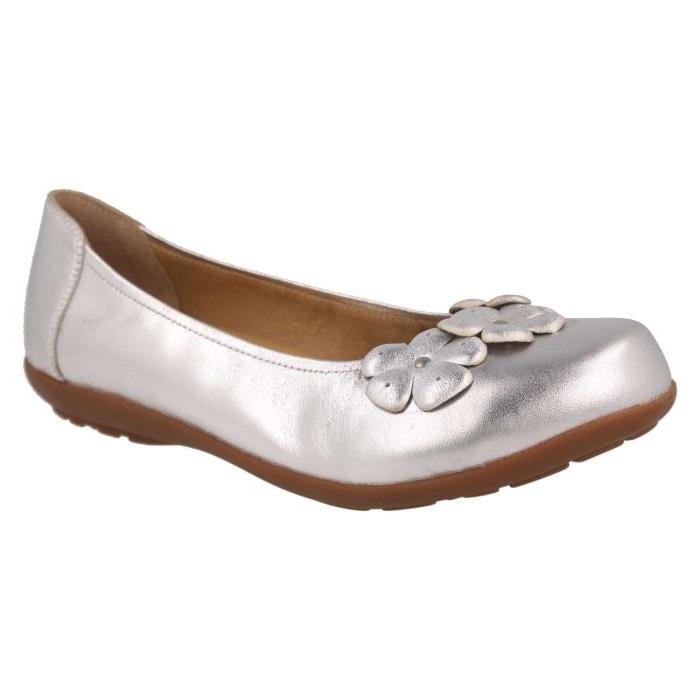 Women's Wide Fit DB Imani Ballet Pumps in Black Leather - Image 9