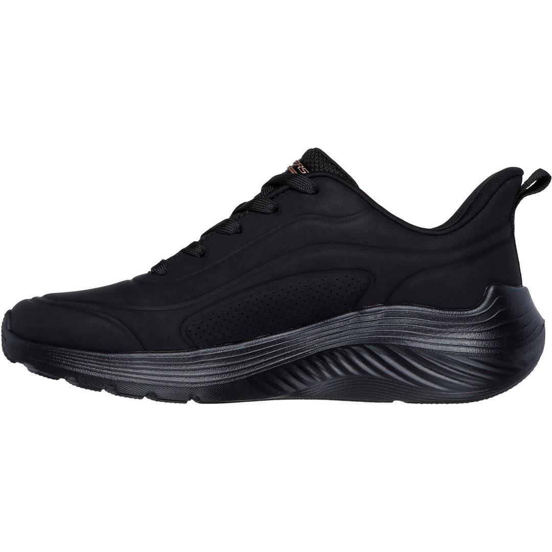 Women's Wide Fit Skechers 117497 Bobs Sport Squad Waves Trainers
