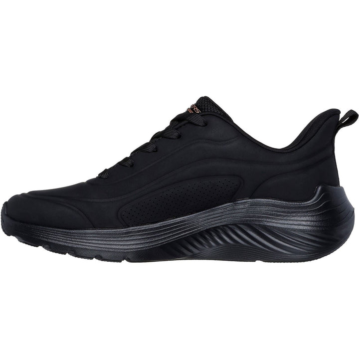 Women's Wide Fit Skechers 117497 Bobs Sport Squad Waves Trainers