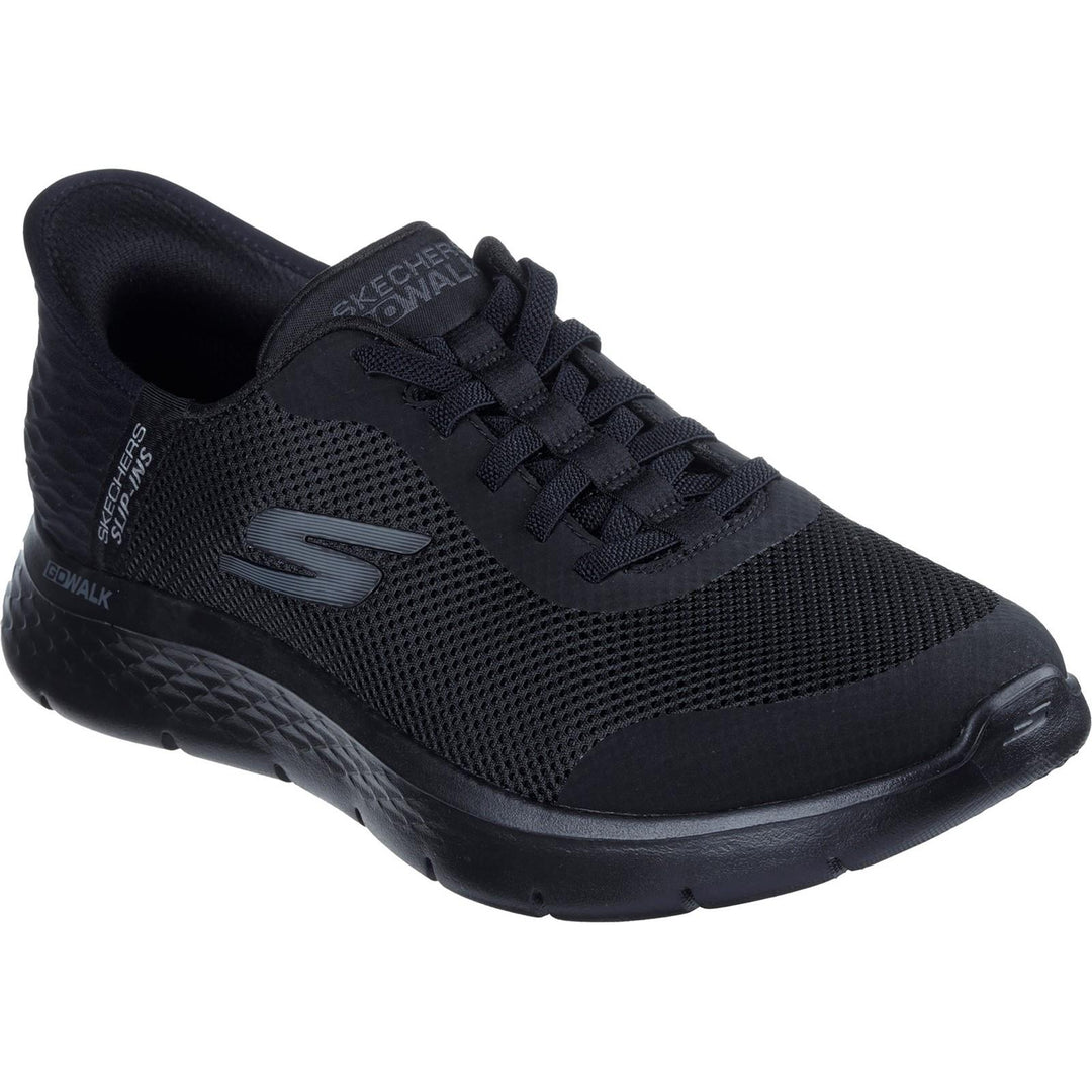 Men's Wide Fit Skechers 216324 Slip-ins Go Walk Flex Hands Up Trainers in Brown - Image 3