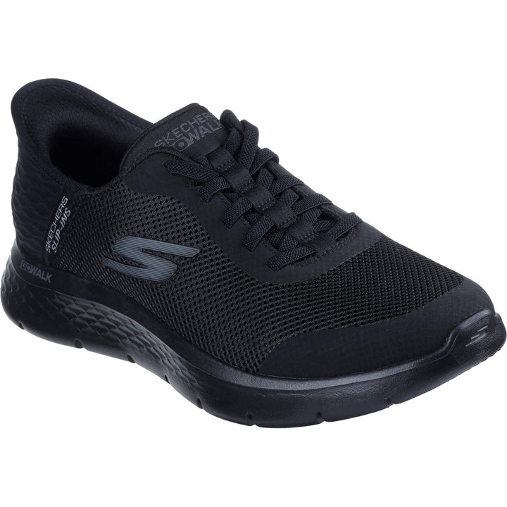 Men's Wide Fit Skechers 216324 Slip-ins Go Walk Flex Hands Up Trainers in Brown - Image 1
