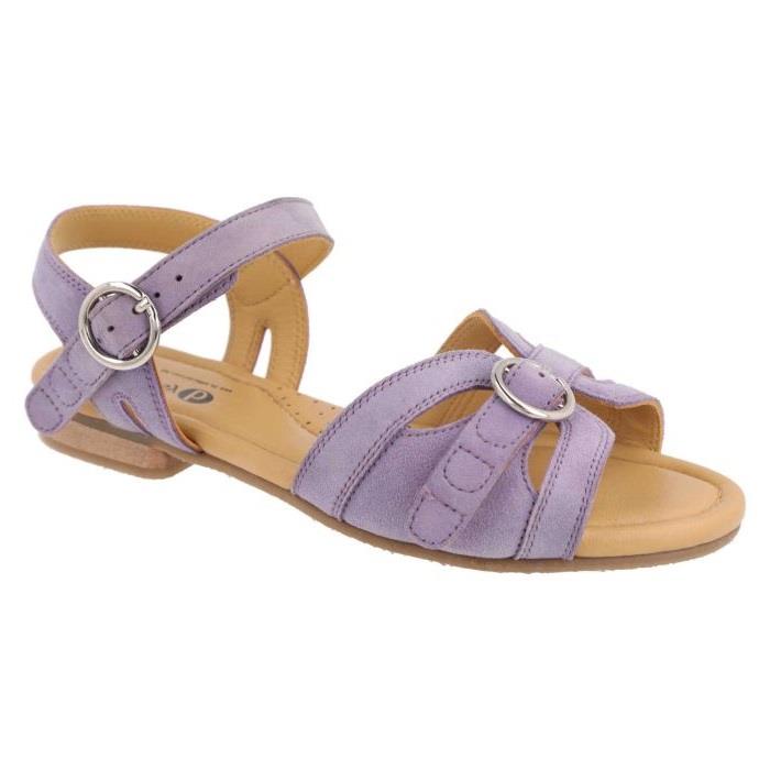 Women's Wide Fit DB Bonita Sandals in Lilac Suede - Image 1
