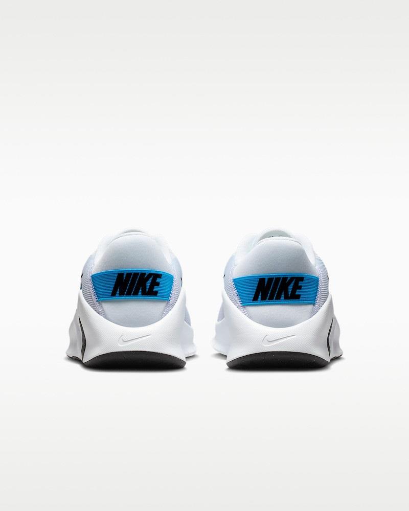 Men's Wide Fit Nike Flex HV9977-101 Running Trainers in White/Black Blue - Image 7